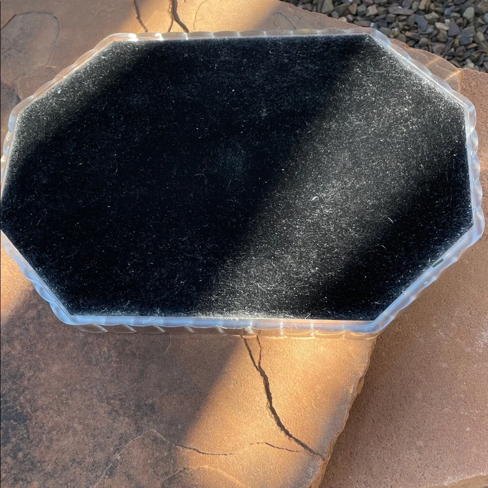Mid-Century Mirrored and Lucite Vanity Tray